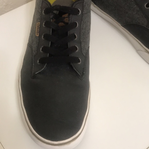 Vans Atwood Deluxe Mens Size 10.5 Black Dachshund Canvas Ortholite Sneaker Shoes - Picture 8 of 16